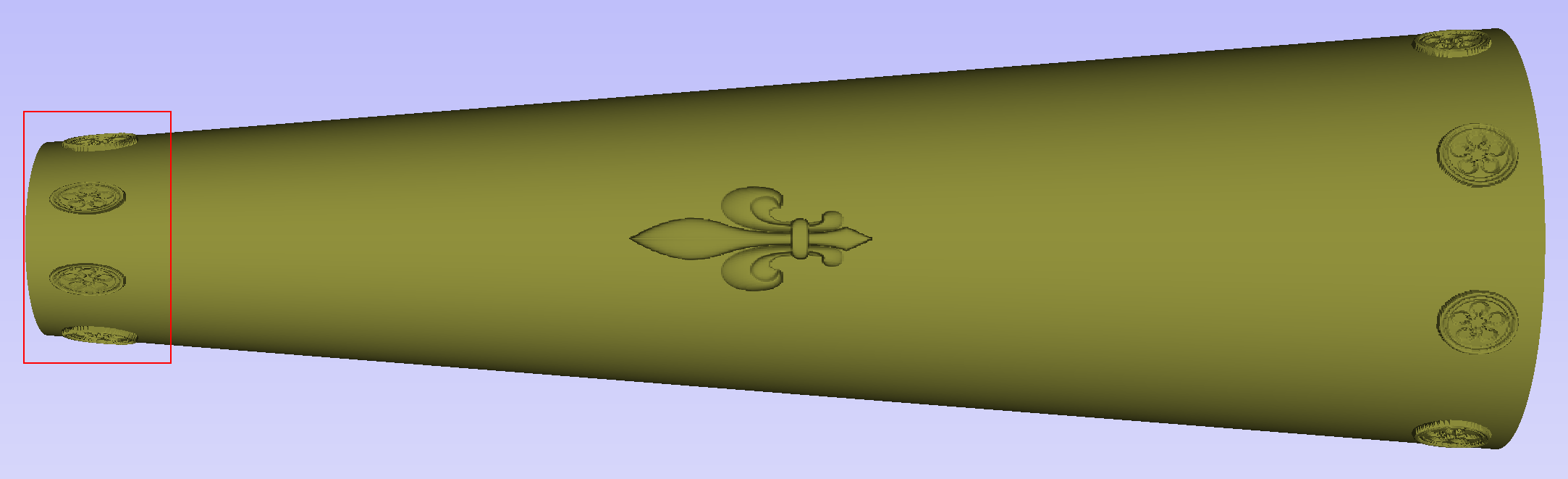 Tapered column with distorted clipart